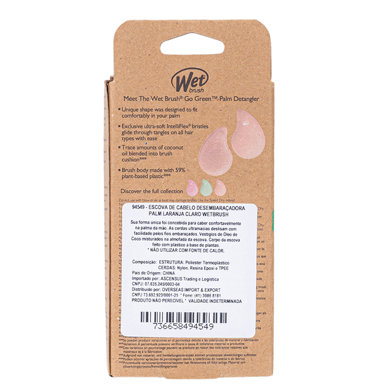 Escova de Cabelo Desembara&ccedil;adora Wetbrush Palm